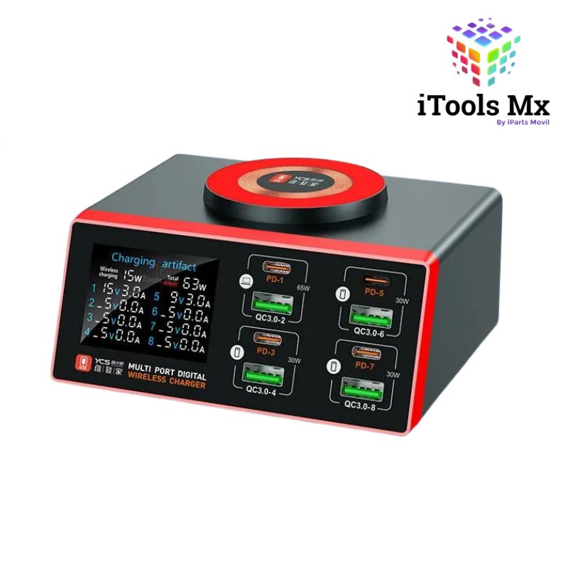 CARGADOR INTELIGENTE YCS YCS-S600 CON 8 PUERTOS