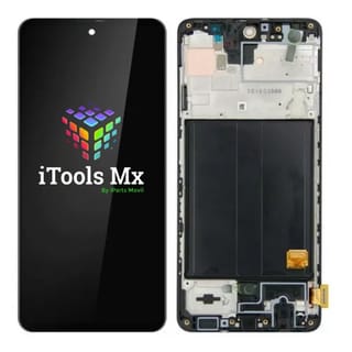 LCD Y TOUCH SAMSUNG A51 OLED CRISTAL CHICO CON MARCO