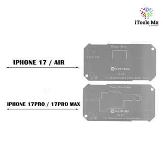 STENCIL PARA INTERPOSER IPHONE 17 AL 17 PRO MAX PARA BASE MIJING Z20