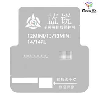 STENCIL PARA IC DE LCD IPHONE 12 MINI-13-13 MINI-14-14PL-15-15PL LANRUI