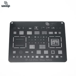 STENCIL BLACK DE  IPHONE 12 A14 WUZIP