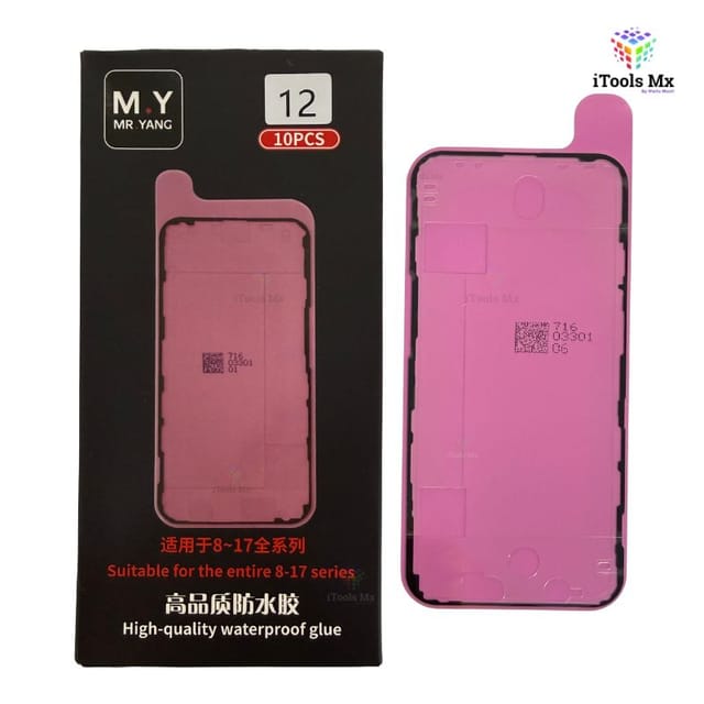 ADHESIVO IMPERMEABLE PARA IPHONE 12 – SELLO DE PANTALLA