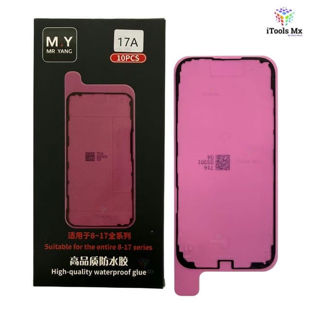 ADHESIVO IMPERMEABLE PARA IPHONE 17 AIR – SELLO DE PANTALLA - VENTA POR PIEZA
