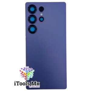 TAPA DE BATERIA SAMSUNG S25 ULTRA AZUL GRAFITO CON CRISTAL DE CAMARA