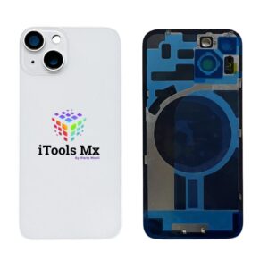 TAPA DE BATERIA IPHONE 14 CON FLEXORES BLANCO