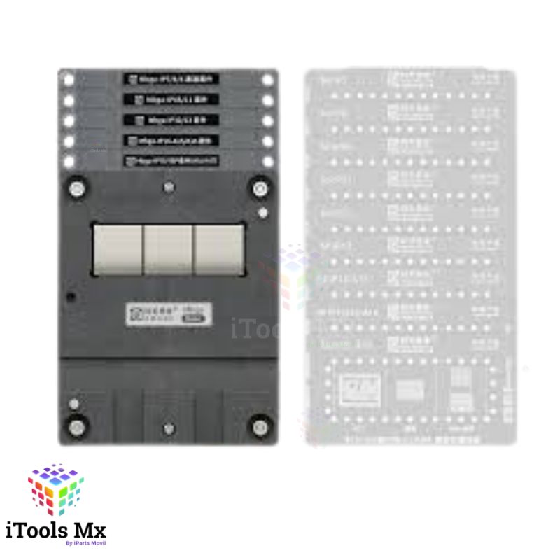 BASE MAGNETICA CON STENCIL REBALLING CPU-WIFI AMAOE IPHONE 7-16 PRO MAX