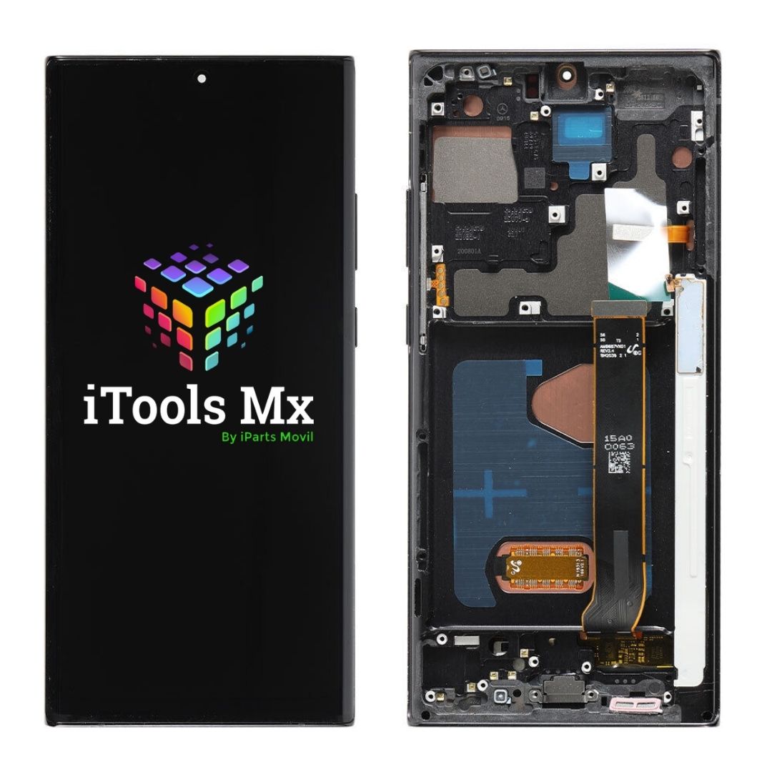 LCD Y TOUCH SAMSUNG NOTE 20 ORIGINAL CON MARCO NEGRO