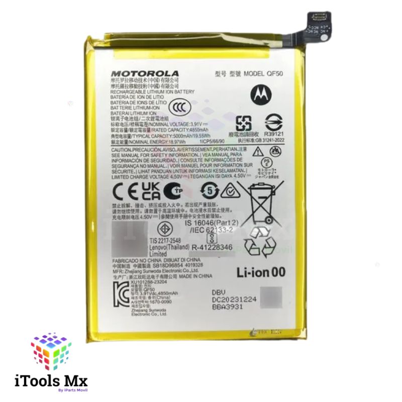 BATERIA MOTO G04 - G24 - G34 5G QF50