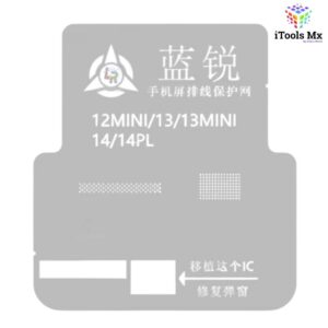 STENCIL PARA IC DE LCD IPHONE 12 MINI-13-13 MINI-14-14PL-15-15PL LANRUI