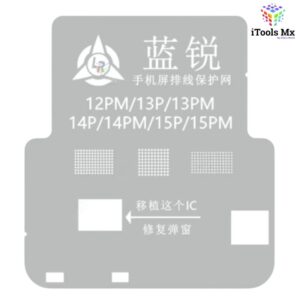 STENCIL PARA IC DE LCD IPHONE 12PM-13P-13PM-14P-14PM-15P-15PM LANRUI