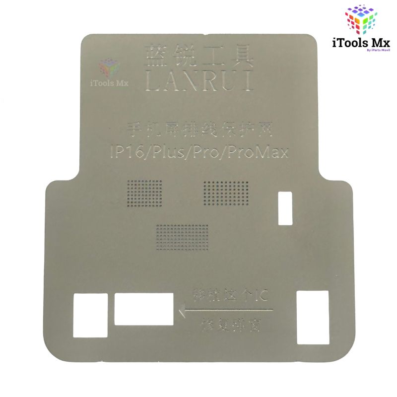 STENCIL PARA IC DE LCD IPHONE 16 SERIES LANRUI