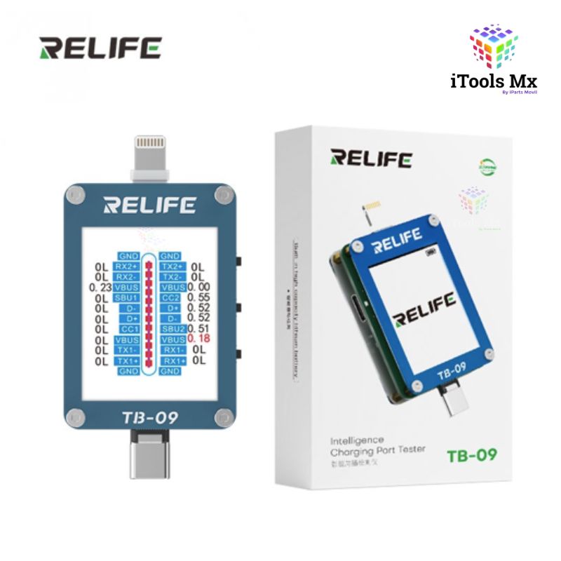 TESTER DIGITAL TIPO-C / LIGHTNING RELIFE TB-09