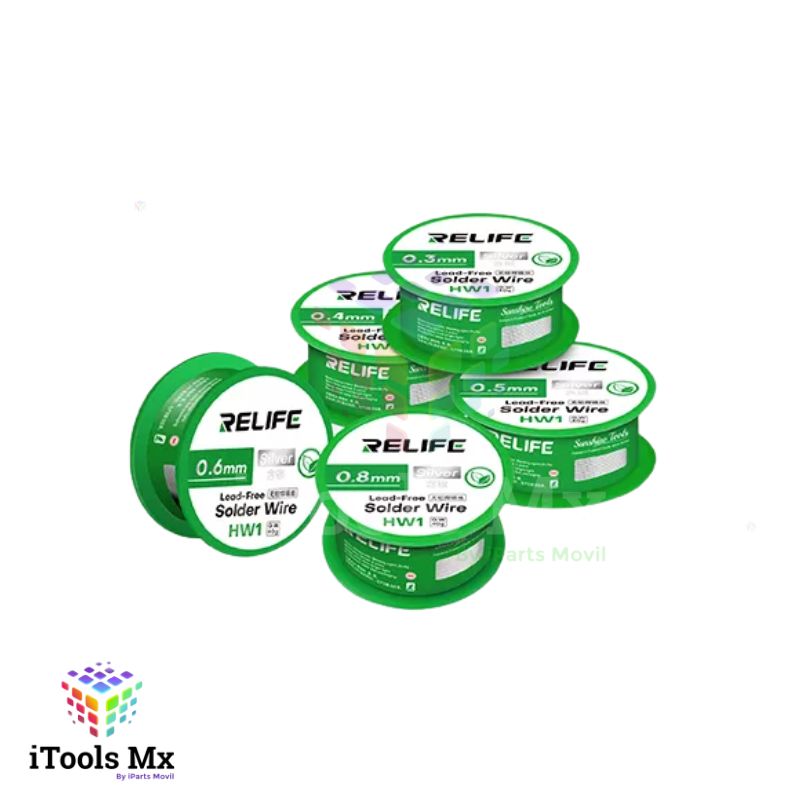 SOLDARURA EN ALAMBRE RELIFE RELIFE HW1 LIBRE DE PLOMO 0.5 mm