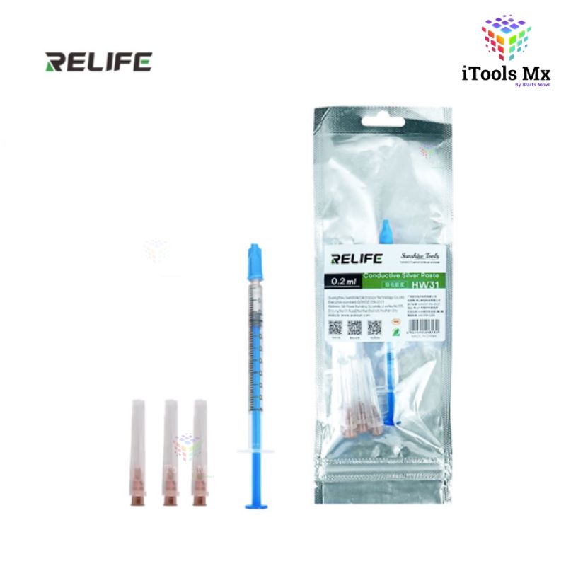 PASTA CONDUCTORA DE PLATA RELIFE HW31 DE 0.2 ML